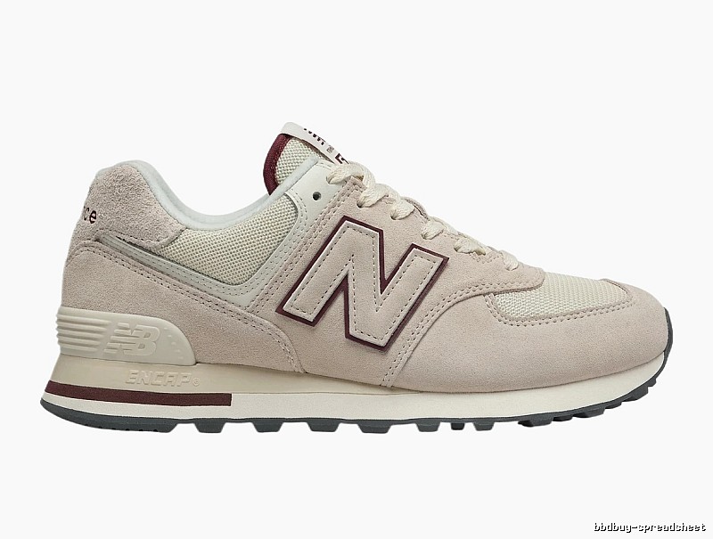 New Balance retro-style light gray sports shoes