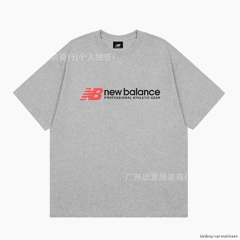 New Balance Sports Casual Style Grey Short-sleeve T-shirt