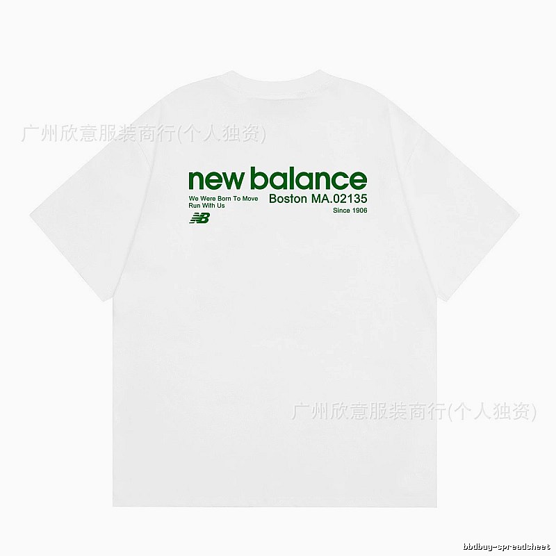 New Balance Vintage Casual Printed White T-Shirt