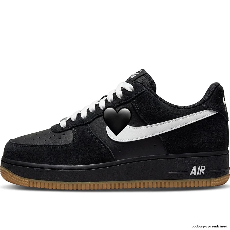 Nike Air Force 1 black and white trendy sneakers