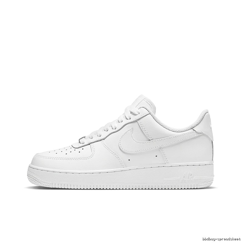 Nike Air Force 1 simple white sneakers