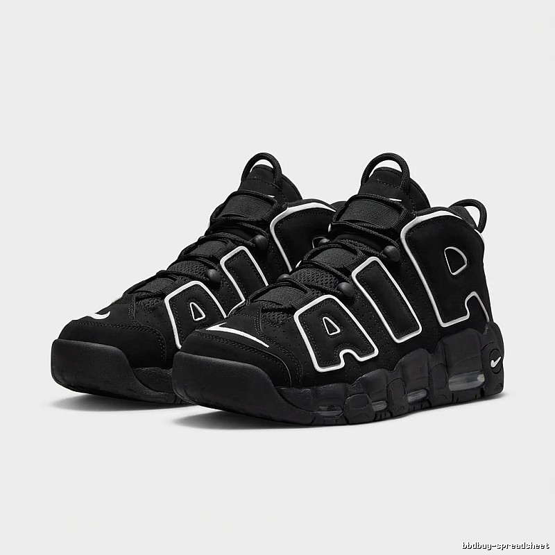 Nike Air More Uptempo Black and White