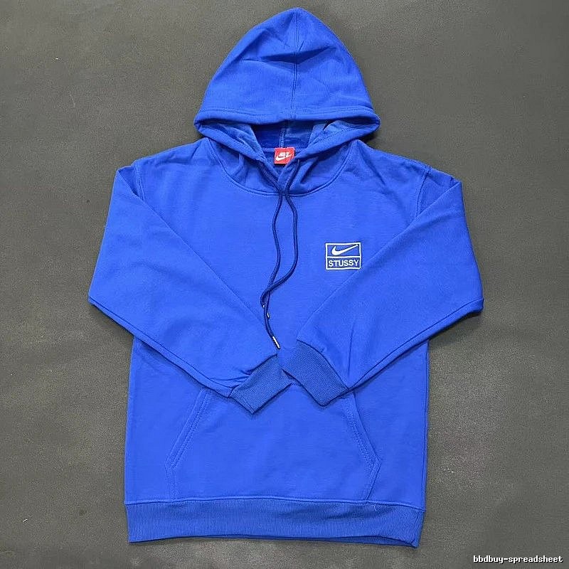Nike Blue Zip Hoodie Campus Look Swoosh