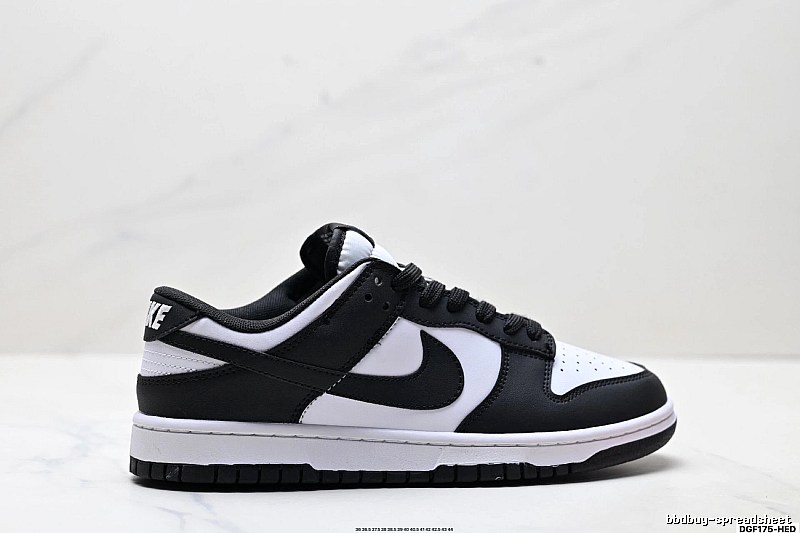 Nike Dunk black and white minimalist style sneakers