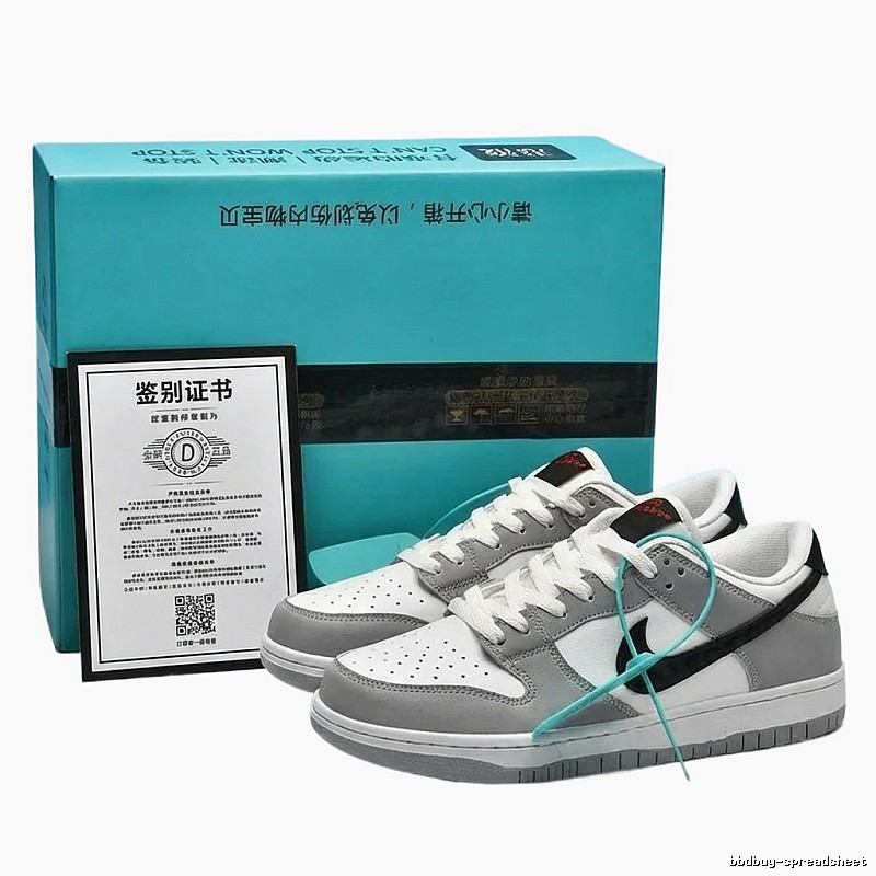Nike Dunk casual style gray and white shoes