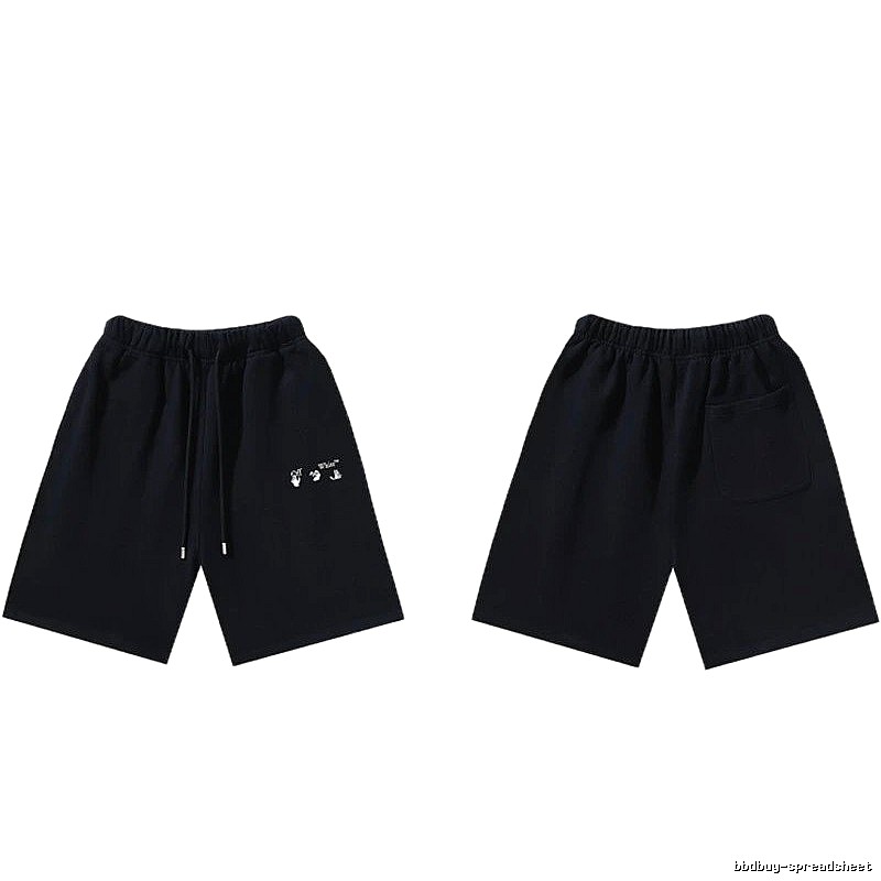 Off-White 016 Style Black Trendy and Cool Shorts