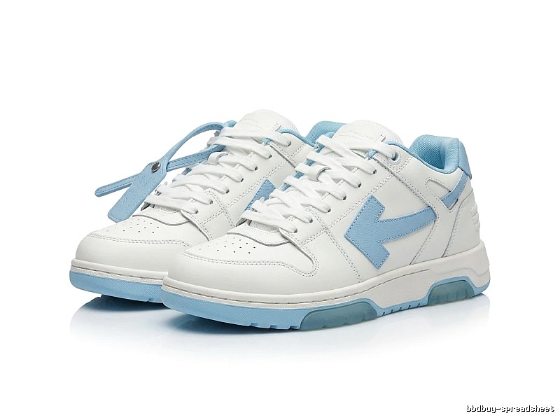 Off-White casual style white and blue sports shoes