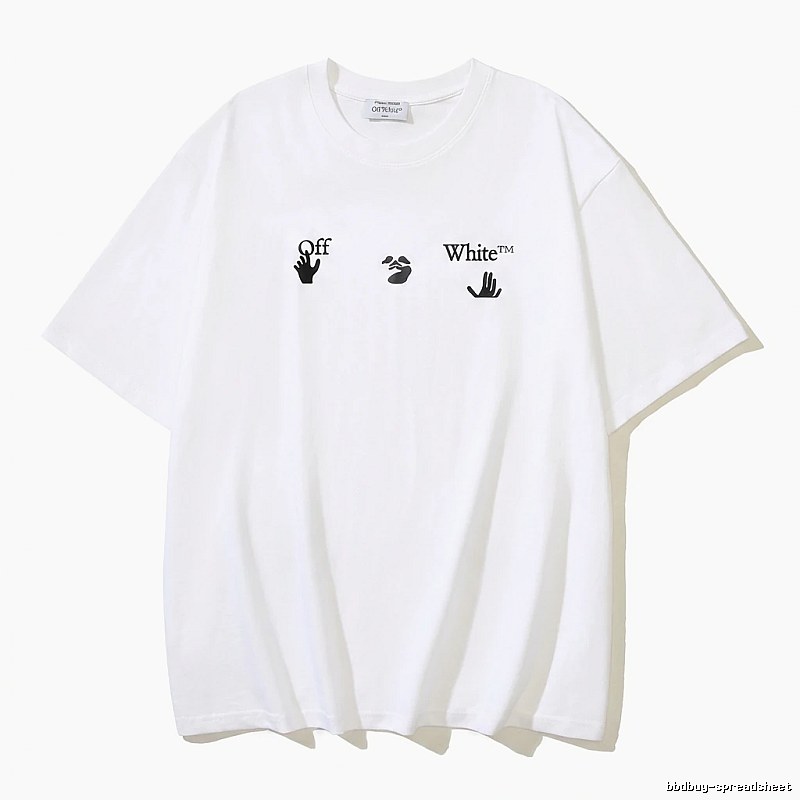 Off-White Gesture Style White T-shirt