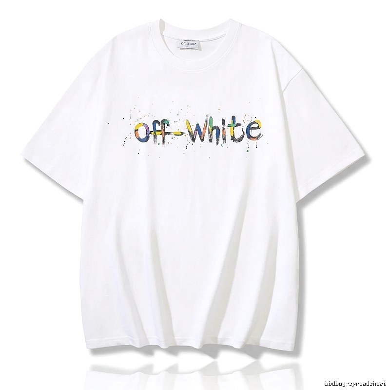 Off-White Graffiti Style White T-shirt