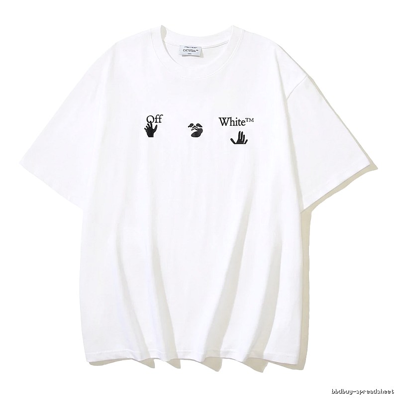 Off-White minimalist style white T-shirt