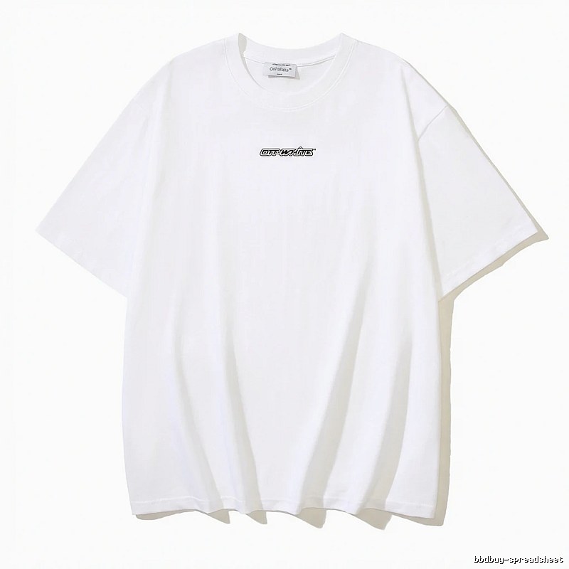 Off-White minimalist style white T-shirt
