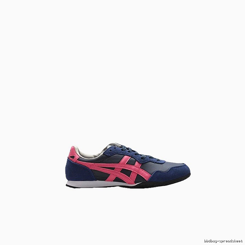 Onitsuka Tiger retro-style blue and pink sports shoes
