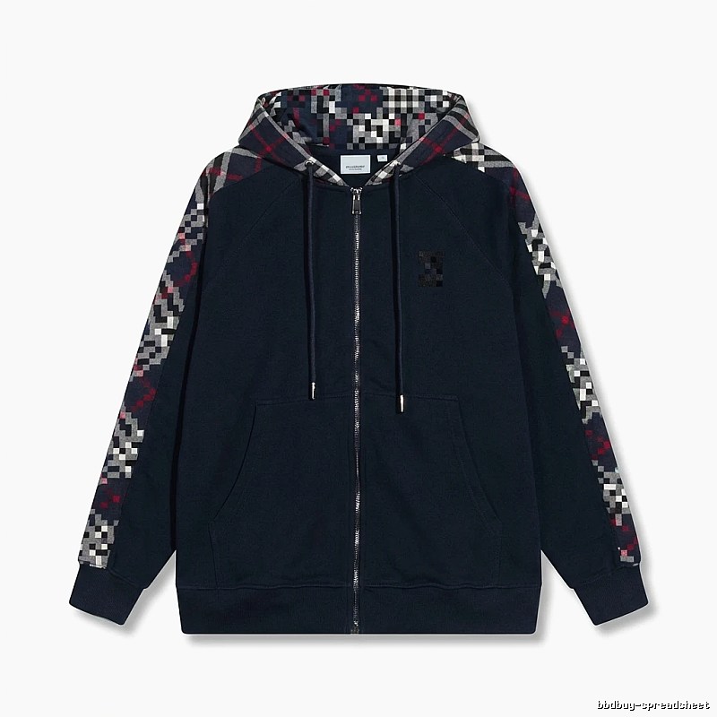 Other checkered patchwork style hoodie
