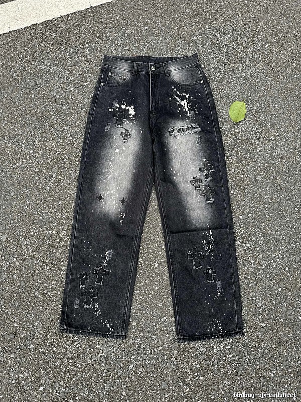 Outdoor Edit Splatter Jeans - Black