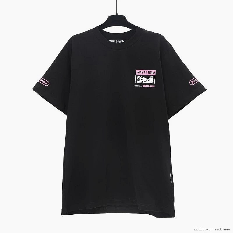 Palm Angels Streetwear Logo T-shirt White Palm Tree with Logo Accent