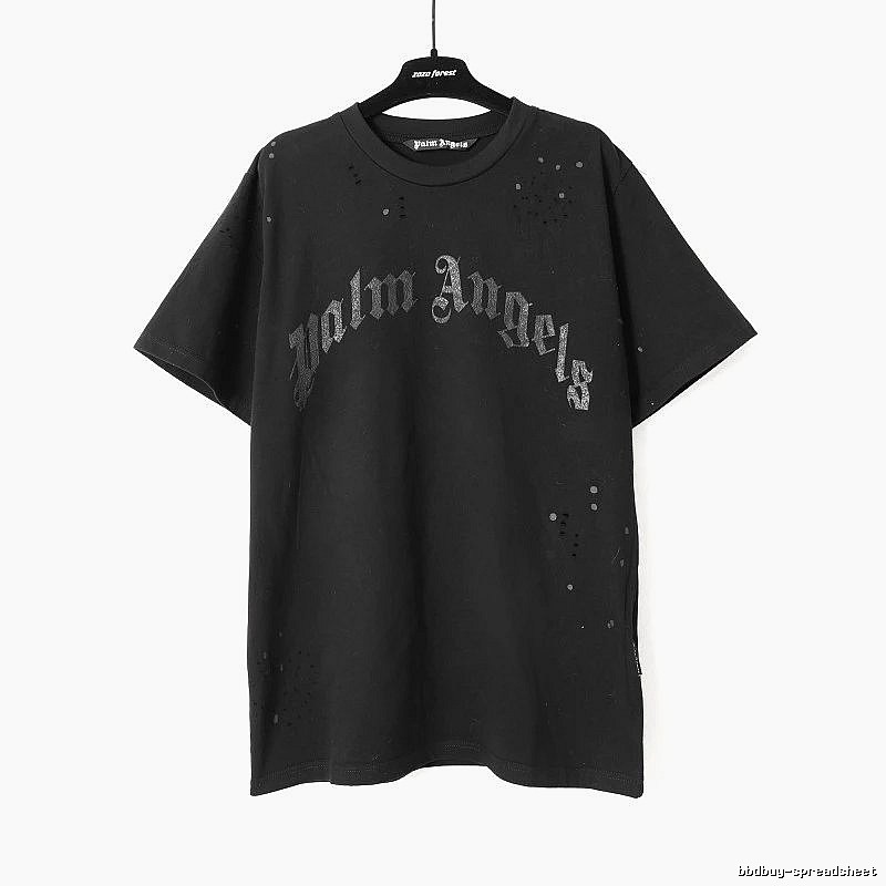 Palm Angels Urban Logo T-shirt White Palm Tree with Casual Appeal