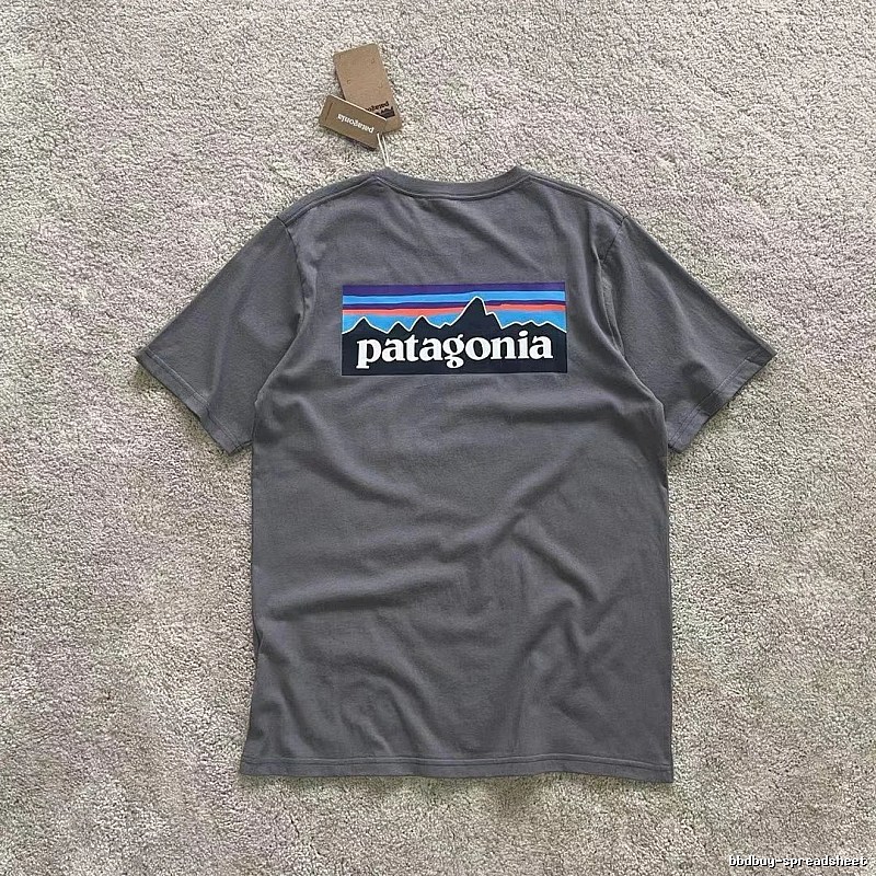 Patagonia Dark Gray Logo T-Shirt Commuter Look Graphic