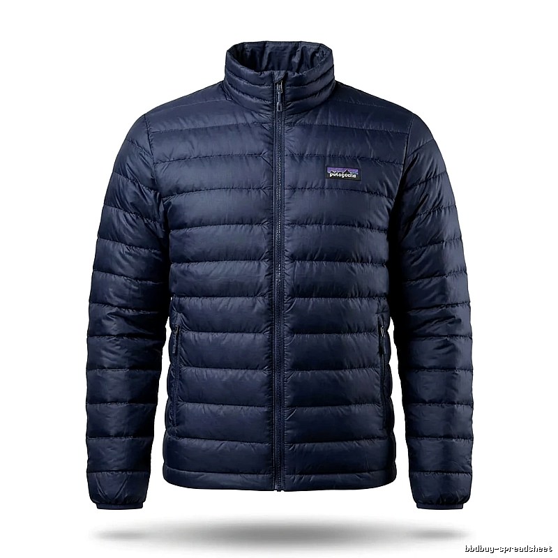 Patagonia's warm series dark blue cotton-padded jacket