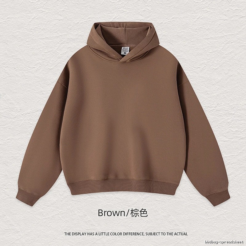 Patterned Blank pullover hoodie Black Minimal A with Polished Detail