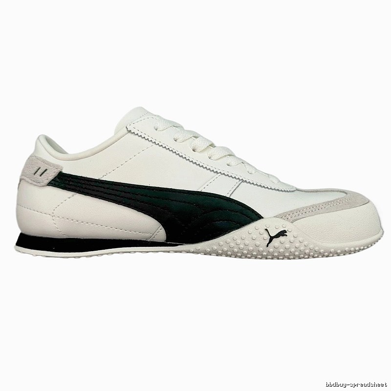 PUMA retro black and white sports shoes