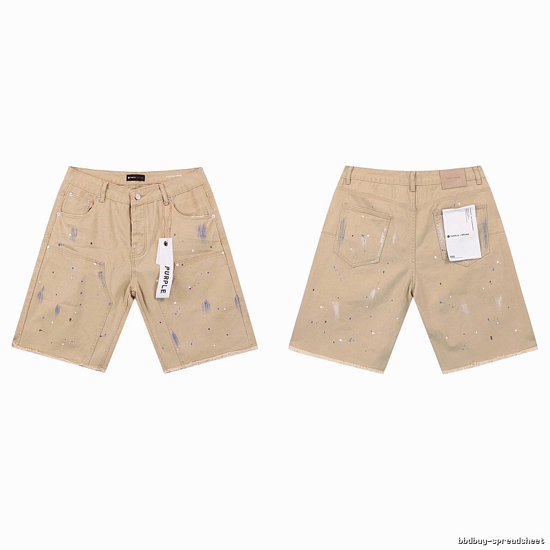 PurpleGodspeed Ink-splashing Style Khaki Shorts