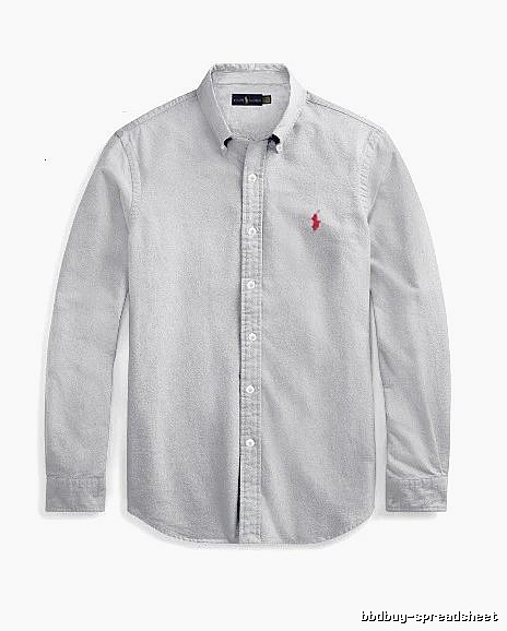 Ralph Lauren Gray Button-Down Shirt Streetwear Look