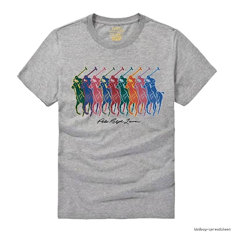 Ralph Lauren heathered grey polo-style T-shirt
