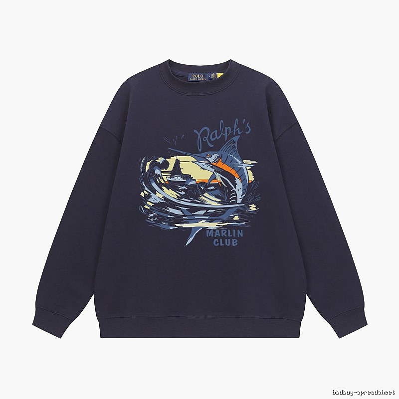 Ralph Lauren Marin Club Navy Blue Sweatshirt