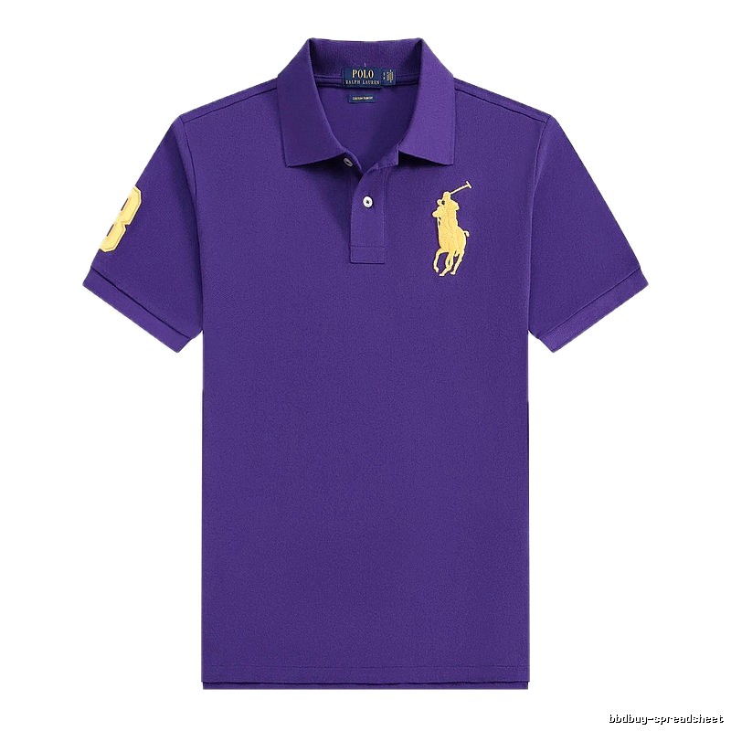 Ralph Lauren Polo Purple Classic Style Short-Sleeve