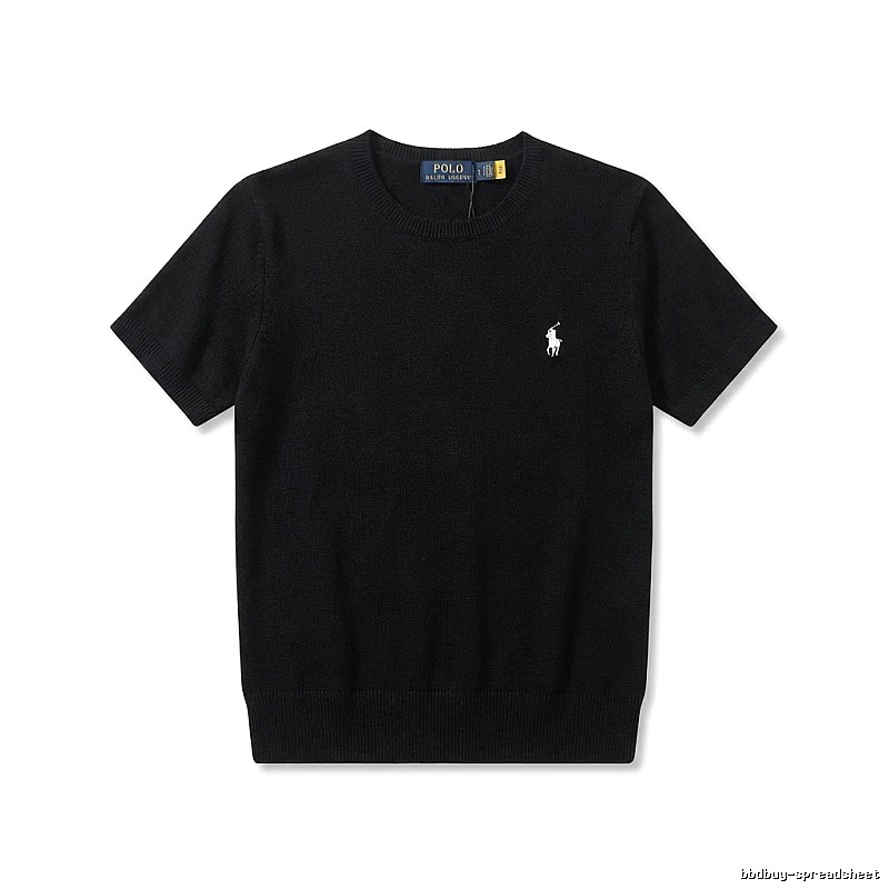 Ralph Lauren Polo series black short-sleeved shirts