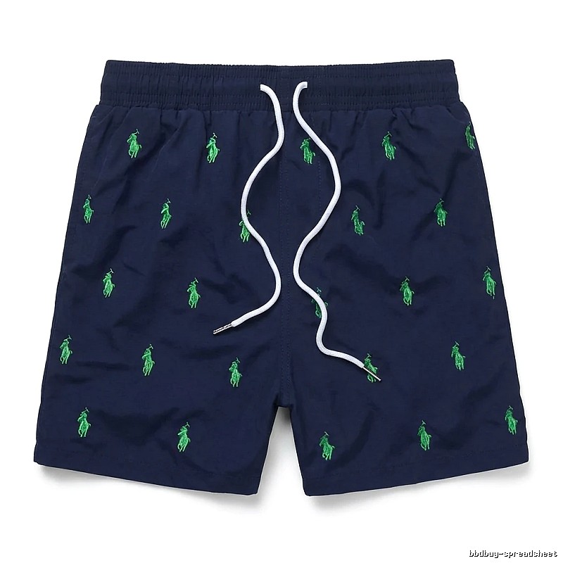 Ralph Lauren retro-style dark blue shorts