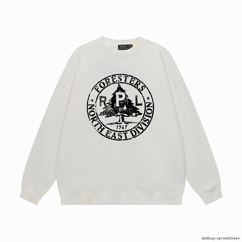 Ralph Lauren retro-style white sweatshirt
