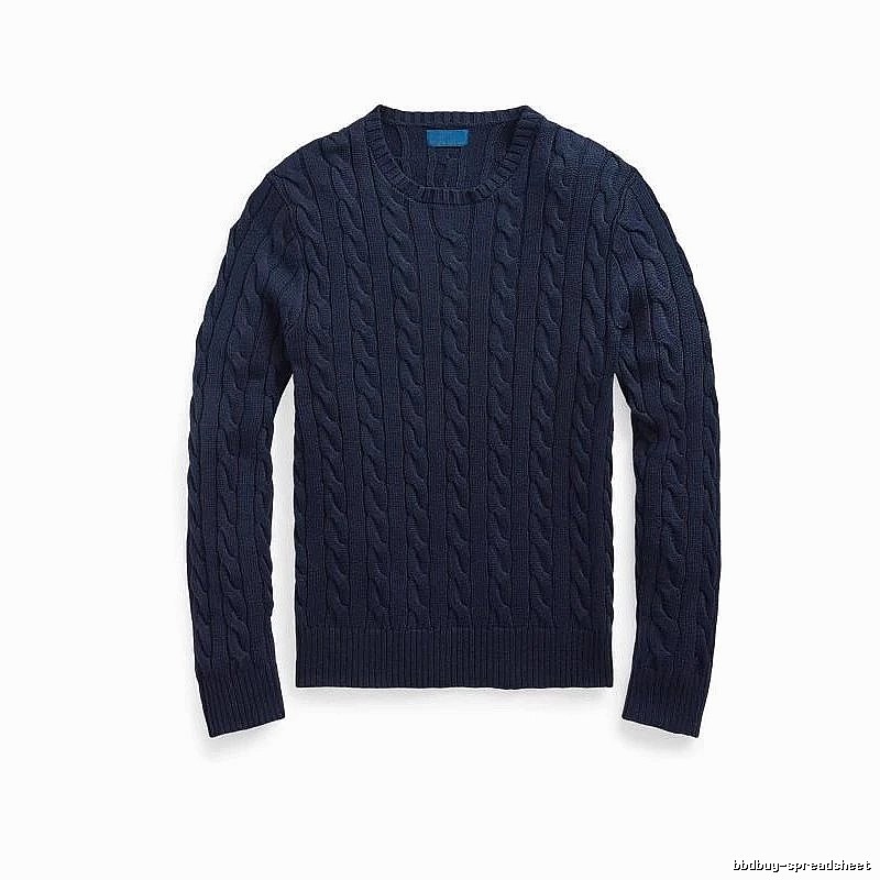 Ralph Lauren Travel Cable-knit sweater Navy Cable Knit with Modern Look