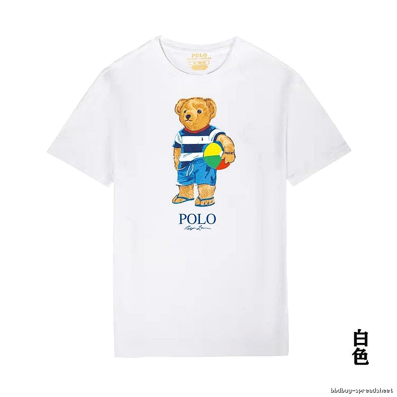 Ralph Lauren white T-shirt with teddy bear print