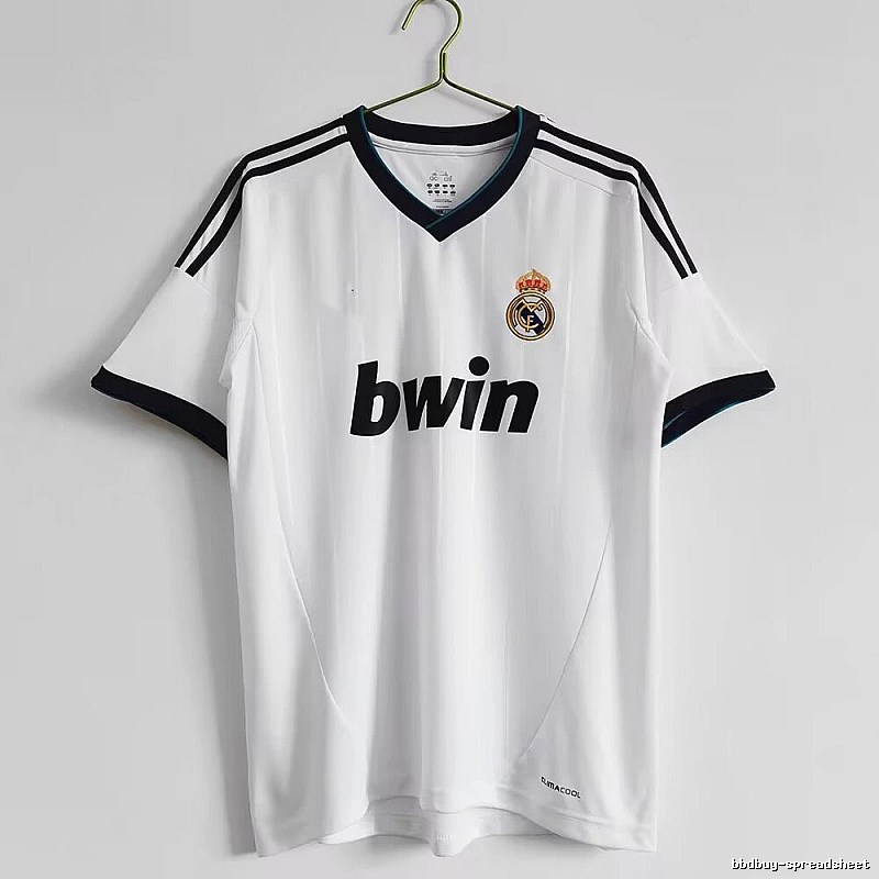 Real Madrid Gift Ready Retro Teka soccer jersey White Retro Football with Standout Detail