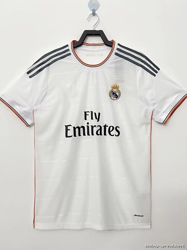 Real Madrid Summer Retro Teka soccer jersey White Retro Football with Bold Graphic