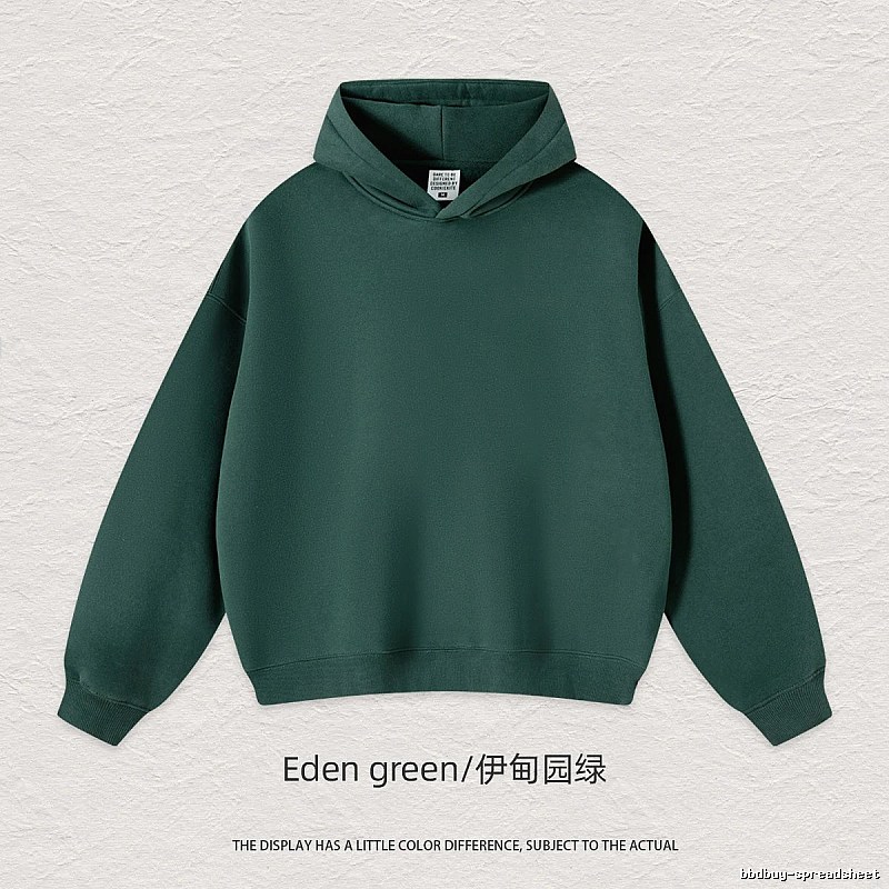Relaxed Blank pullover hoodie Black Minimal A with Designer-Inspired Detail
