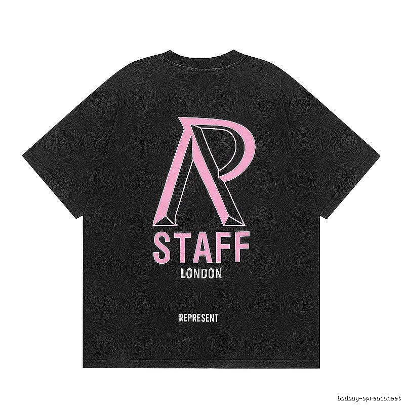 Represent Black Style 832 Owners Club T-Shirt Logo Detail