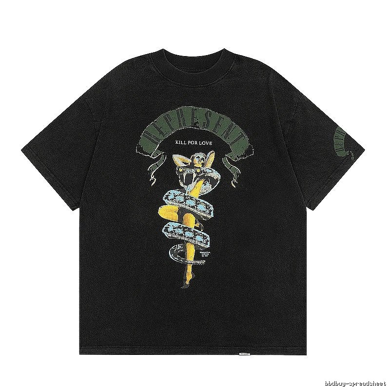 Represent Black Style 833 Owners Club T-Shirt Summer Styling Logo