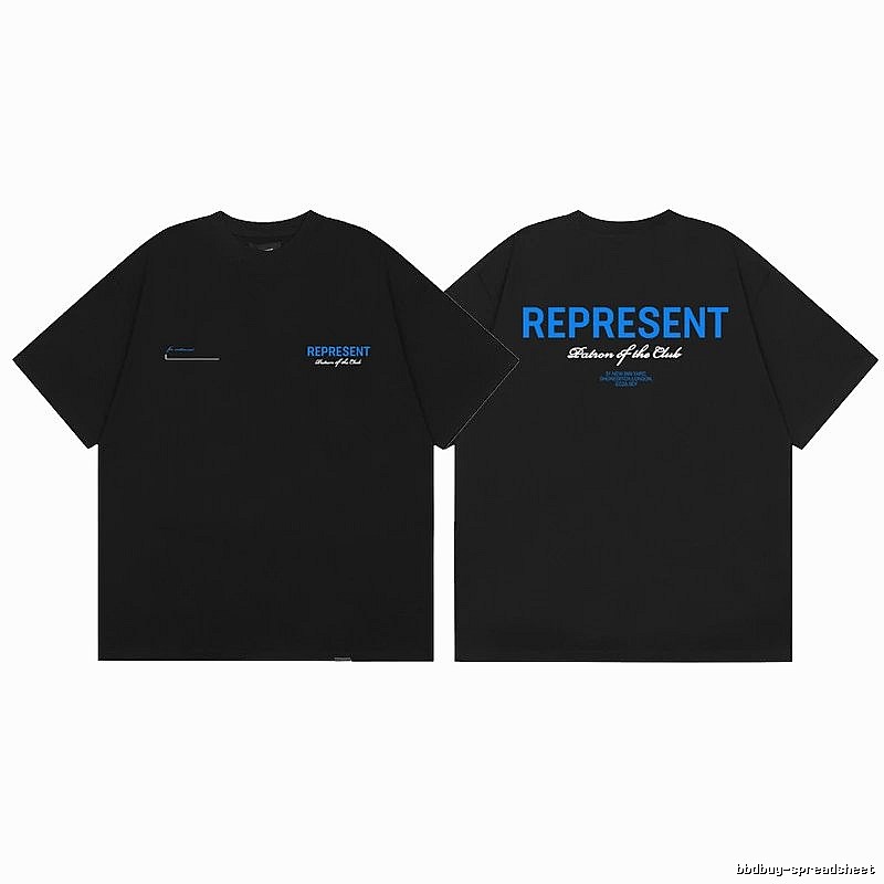 REPRESENT Club High Street Black T-Shirt