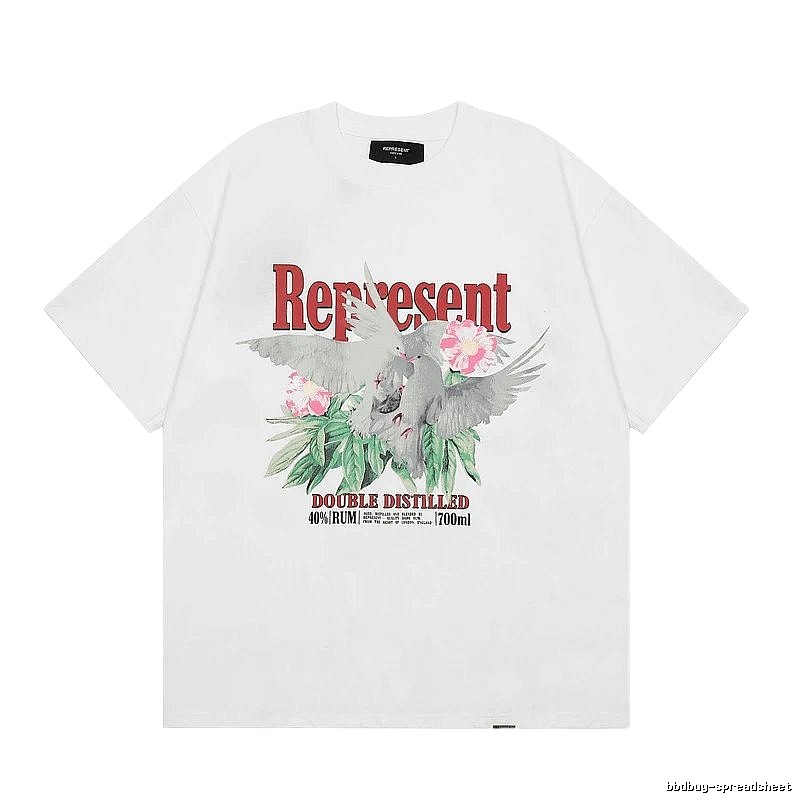 Represent Pigeon Vintage Style White T-shirt