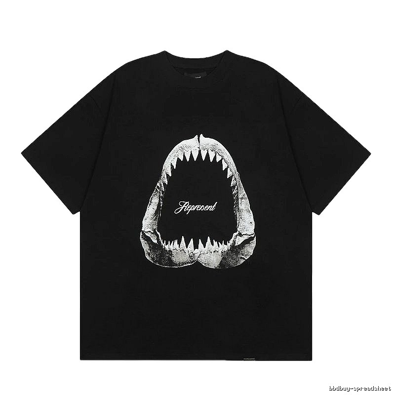 Represent Shark Jaw High Street Black Short Sleeve T-Shirt
