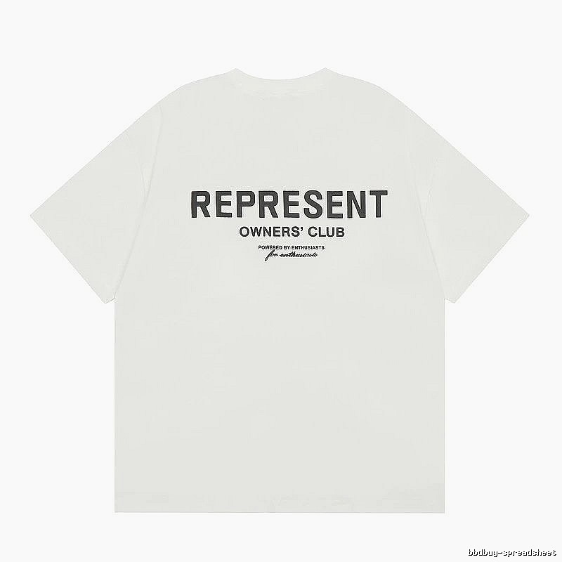 Represent White Style 801 Owners Club T-Shirt Color Pop Logo
