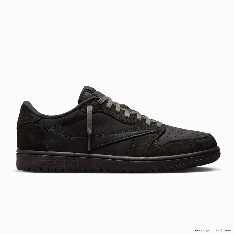 Retro-style black Jordan AJ1 shoes