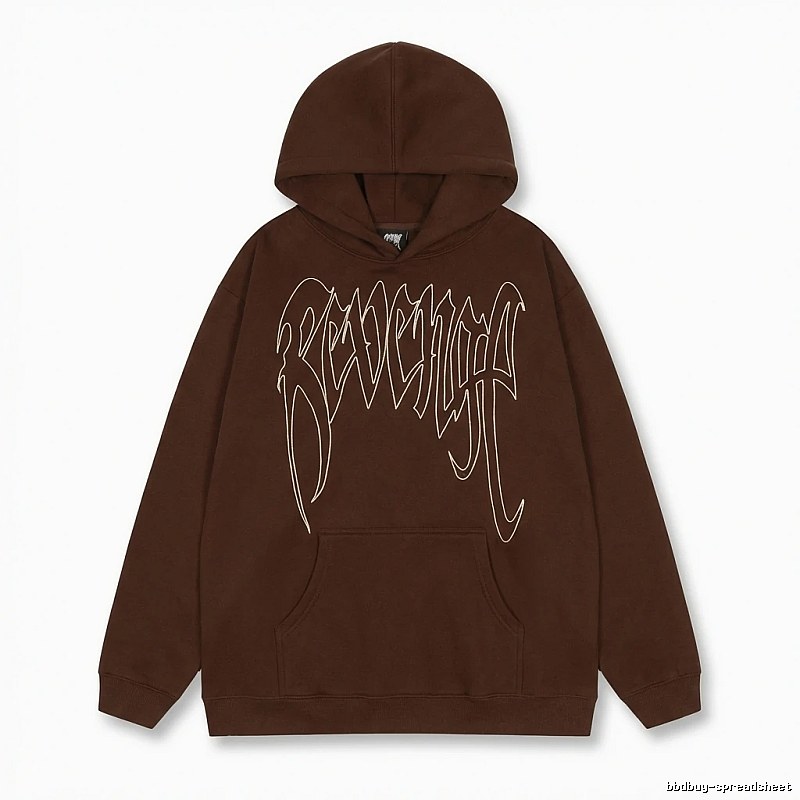 Revenge Gothic Style Dark Coffee Hoodie