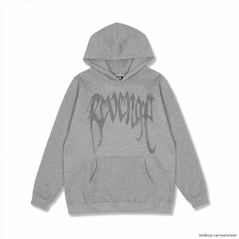Revenge trendy and cool style grey hoodie