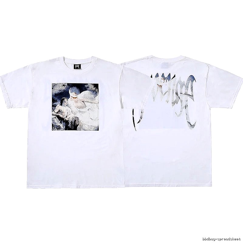 Revenge White Skull Graphic T-Shirt Resort Wear