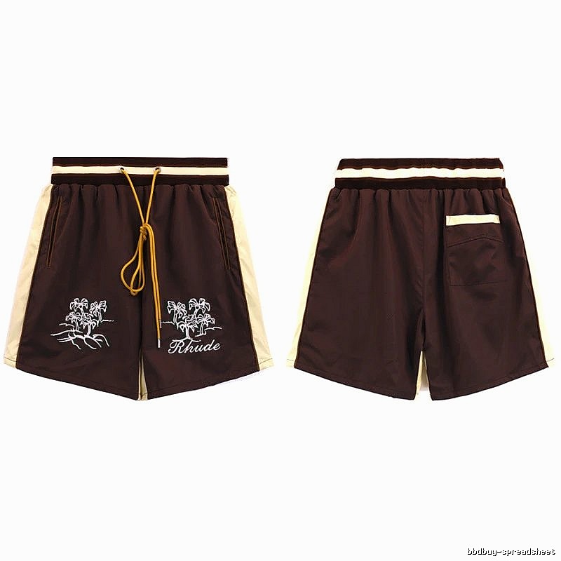 RHUDE casual style brown shorts