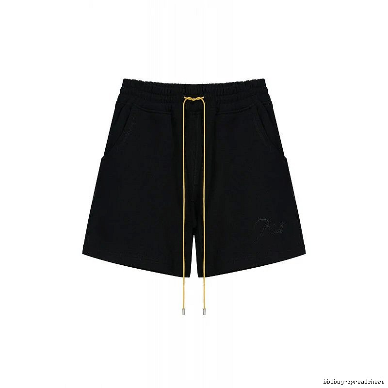 RHUDE minimalist black shorts