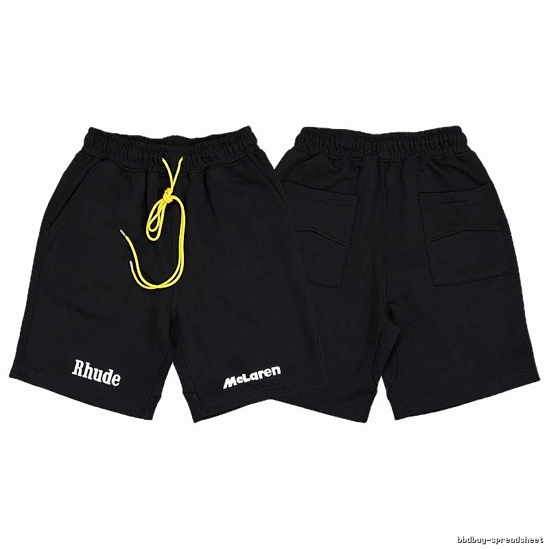 RHUDE Trendy and Cool Style Black Shorts
